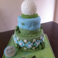 Golf Birthday Cake 