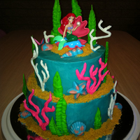 Little Mermaid Cake Made for my daughter's 5th
