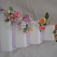 Cascading Flowers 4 tier dummy cake, was just wanting to display the flowers I'd been working on. I broke a fair few in the process of getting them in...