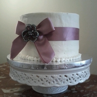 Anniversary Cake! Got the inspiration from carmie00, thanks! Chocolate Cake with White Chocolate Ganache Filling.