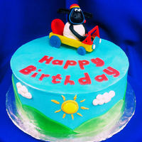 Timmy Time Birthday Cake Disney's "Timmy Time" birthday cake. All buttercream with modeling chocolate accents. Character is marzipan. TFL