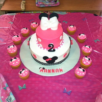 Minnie Mouse Cake Bc Icing With Fondant Decorations Minnie Mouse Cake BC icing with fondant decorations
