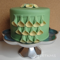 I Saw A Clutch On Pinterest With Folded Fabric Circles And I Thought Id Try It In Fondant I Do Realize Now That They Look Like Little Cal I saw a clutch on Pinterest with folded fabric circles and I thought I'd try it in fondant. I do realize now that they look like...