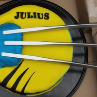 Wolverine A sad attempt, inspired by charismacakes. Lack of time, running out of yellow fondant and overall stress led to this, but the 5 year old...