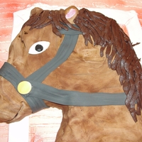 25Th Anniversary Two large sheet cakes (I punked out and bought them at Costco bc I did not have time to bake them) with RKT horse head. I used the Wilton...