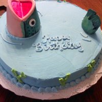 Fish In Pond Cake 