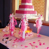 Hot Pink Quinceanera I still love fountains! I was so happy she wanted one!!!!!!