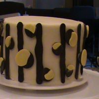 Birthday Cake Red velvet with cream cheese icing, hand poured/carved chocolate accents. First time working with chocolate...much was learned, LOL.