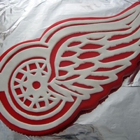 Redwings Logo Birthday Cake Made for my best friend's husband for his birthday last year. Not perfect and I didn't get a great photo of it, so you can't...