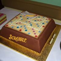 Scrabble Cake
