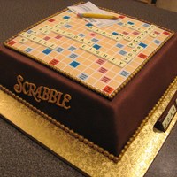 Scrabble Cake