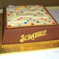 Scrabble Cake