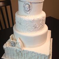 Vintage Inspired Wedding Cake *