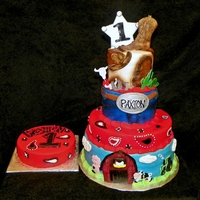 1St Birthday Cowboy Cake 