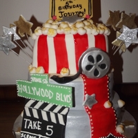 Movie Star All decorarions made in fondant and is completely edible