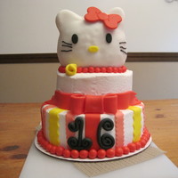 Hello Kitty I made this for my niece's Sweet 16th birthday.