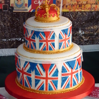British Themed Birthday Cake