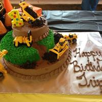 Construction Cake Buttercream Cake With Oreo Dirt And Toy Trucks Construction Cake Buttercream cake with Oreo "dirt" and toy trucks.