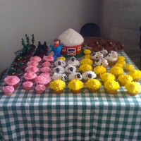 Farm Farm house is a big cupcake.