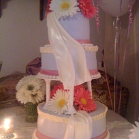 Tier B-Day Cake Three tier cake.