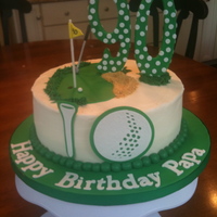 A Golf Cake For A 90Th Birthday Golf theme birthday cake