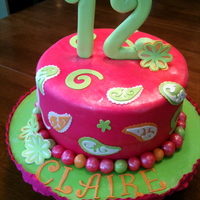 Claire's 12Th Birthday This cake reminds me of a combination of Vera Bradley and Lilly Pulitzer