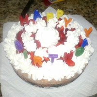 Neapoltian Cheesecake Neapolitian Cheesecake with homemade whipped cream and fresh glazed strawberries. For my son in laws B-Day !!!