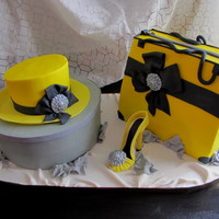 Shopping Birthday Cake! Buttercream cake with fondant accents, all edible! Made to match invites and colors of the party.