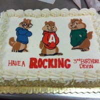 Alvin And The Chipmunks butter cream transfer