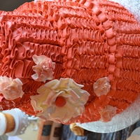 Vintage Inspired Ruffles buttercream ruffles and gumpaste flowers