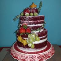 Red Velvet Naked Cake 