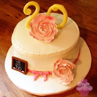 Mine And My Hubbys 20Th Anniversary Cake That I Made All Edible Mine and my hubby's 20th anniversary cake that I made. All edible.