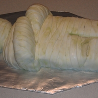 Mummy Cake cake covered with fondant