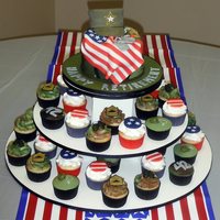 Kyle's Retirement Cake/cupcakes 
