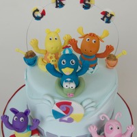 Backyardigans Themed Cake For Cassius Carrot Cake with Cream Cheese Frosting