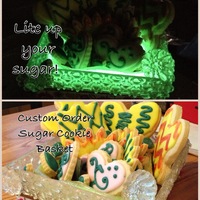 Cookie Basket I used Marvelous Molds to create a basket for my sugar cookies Then I added lights in isomalt