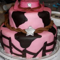 Cowgirl Cake I make this one in a record time, in only two hours. I make the hat before but the decoration was done in two hours. I like it.