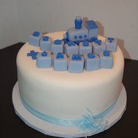 Choo Choo Train Christening Cake 