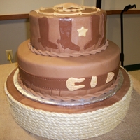 Western Theme Grooms Cake The groom found the picture of this cake and asked me to reproduce it. The cake is my best friend's grandmother's chocolate cake...