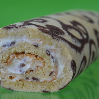The Decorated Swiss Cake Roll :) Very easy to make, a decorated Swiss cake rol.