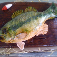 Fish On A Cutting Board This cake was inspired by many I have seen here on CC, but especially "kello"s Fillet a fish. Everything is edible except for the...