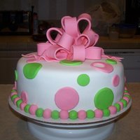 Polka Dot Cake Pretty little polka dot birthday cake