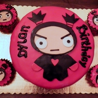 Pucca / Garu Birthday Cake / Cupcake 