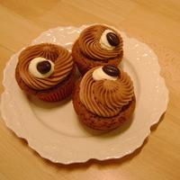 Cappuccino Cupcakes Birthday cupcakes with creamcheese- chocolate decoration