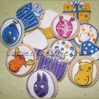 Backyardigans This was my first attempt with character cookies and with RI transfers....I wasn't to crazy about them at the time, but looking now......