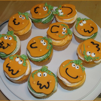 Crazy Pumpkins I had a blast making these!! The pumpkins are fondant with royal icing details!!