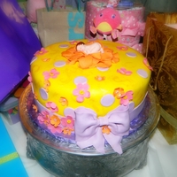 Yellow Baby Shower Cake 