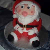 Santa Christmas Cake This was my attempt at a santa cake. Unfortunately I did not leave myself enough time for this and as it was for myself and family did not...