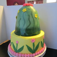 Tinkerbell Cake Customer Provided Tinkerbell That Sat On Top Tinkerbell Cake, customer provided Tinkerbell that sat on top