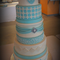 ...something Blue This cake was entered in the Great Cake Bake competition this year. I won 1st place for the beginner's division.